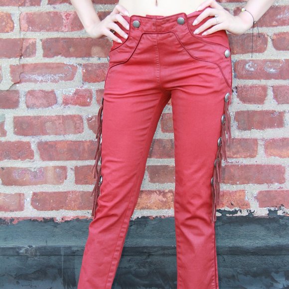 ISABEL MARANT Rodwell Jeans with Fringe Women’s Size IT 34,All Products : American Fashion Style Bags On Sale